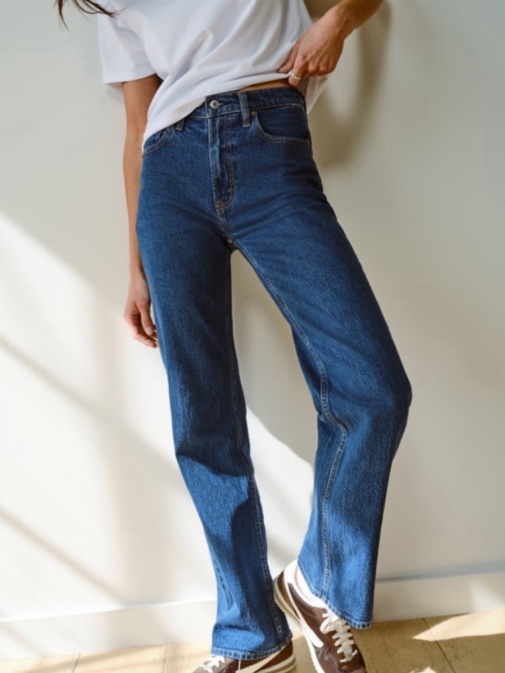 Abercrombie & Fitch Classic Dark Blue Straight-Leg Jeans